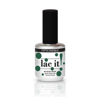 en Vogue Lac it! Fifth Avenue green UV/LED gel polish for professional nails and extensions shown in bottle