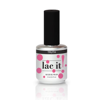 en Vogue Lac it! truth translucent bubblegum pink jelly UV/LED gel polish for professional nails and extensions polish bottle