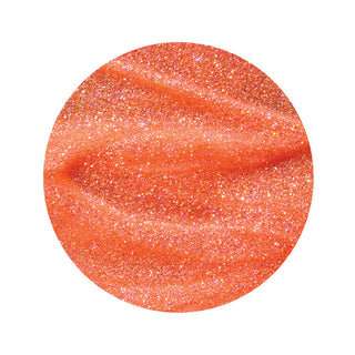 en Vogue just peachy bright peach jelly base with iridescent micro-glitter gel polish for professional nails and extensions swatch