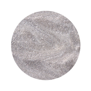 en Vogue on-the-rocks silver and pearly white micro-foils glitter gel polish for professional nails and extensions swatch