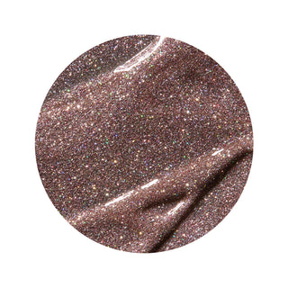 en Vogue spellbound pink champagne glitter gel polish for professional nails and extensions swatch