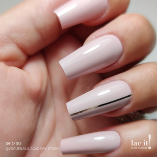 en Vogue Lac It! Amarena soft, cool-toned neutral pink UV/LED gel nail polish maincure
