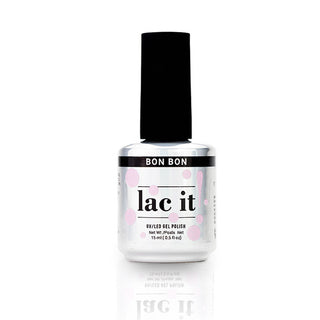 en Vogue Lac It! Bon Bon classic baby pink crème UV/LED gel nail polish for professional nails and extensions bottle