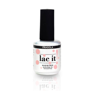 en Vogue Lac It! Fragola light salmon pink crème UV/LED gel nail polish for professional nails and extensions bottle