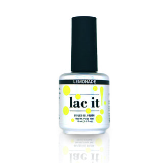 en Vogue Lac It! Lemonade bright primary yellow crème UV/LED gel nail polish for professional nails and extensions bottle