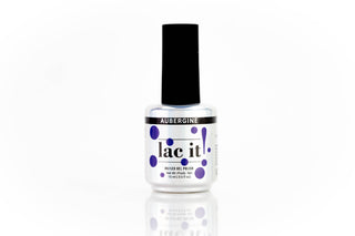en Vogue Lac It! Aubergine deep, rich purple with subtle pearlescent finish UV/LED gel nail polish for professional nails and extensions bottle