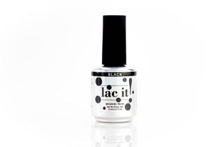 en Vogue Lac It! Black true deep black crème UV/LED gel nail polish for professional nails and extensions bottle