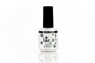 en Vogue Lac It! Black pearl dark gunmetal pearl UV/LED gel nail polish for professional nails and extensions bottle