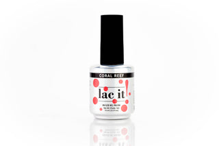 en Vogue Lac It! Coral reef bright coral that glows in the dark UV/LED gel nail polish for professional nails and extensions bottle