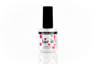 en Vogue Lac It! Dragon fruit bright, almost neon watermelon pink crème UV/LED gel nail polish for professional nails and extensions bottle