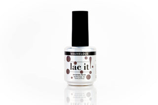 en Vogue Lac It! Mauvelous deep mauve with a faint shimmer UV/LED gel nail polish for professional nails and extensions bottle