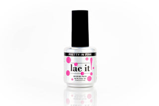 en Vogue Lac It! Pretty in Pink medium pink crème UV/LED gel nail polish for professional nails and extensions bottle