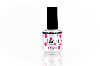 en Vogue Lac It! Razzeberry bright raspberry-magenta crème UV/LED gel nail polish for professional nails and extensions bottle