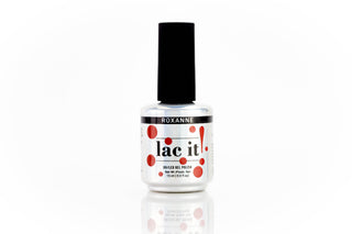 en Vogue Lac It! Roxanne true red crème with cool/blue undertones UV/LED gel nail polish for professional nails and extensions bottle