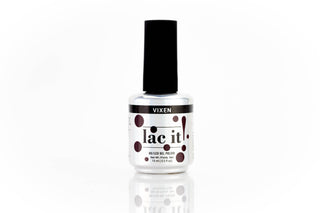 en Vogue Lac It! Vixen dark brown crème with red undertones UV/LED gel nail polish for professional nails and extensions bottle