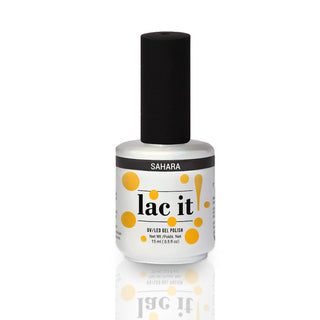 en Vogue Lac It! Sahara mustard yellow crème UV/LED gel nail polish for professional nails and extensions bottle