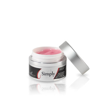 en Vogue Simply medium build blush self leveling sculpting gel for professional nail sculpting and extensions shown in container