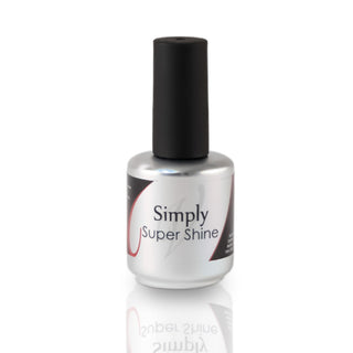 en Vogue simply super shine, high shine hard gel top coat bottle