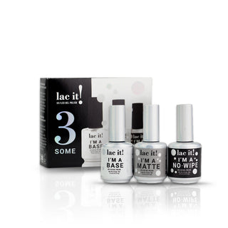 en Vogue Lac It! I'm A 3-Some 100% gel nail polish Kit for professional manicures and extensions